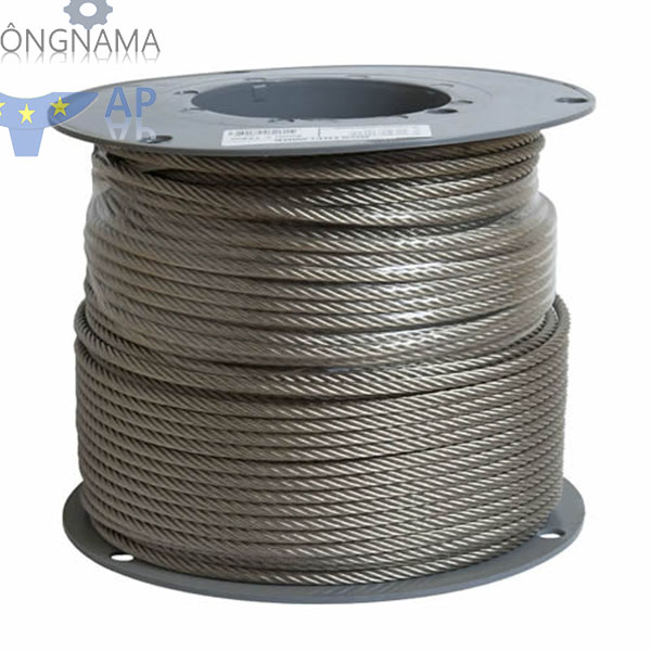 Dây cáp thép không gỉ chống xoắn 19×7